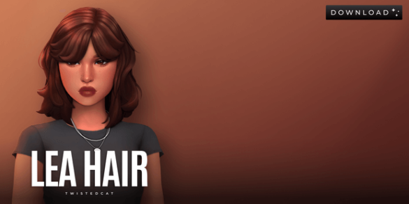Lea Hair (Download) TwistedCat - Sims 4 Wicked Mods