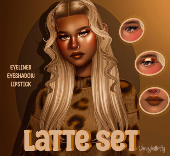 latte makeup set Sims 4 Wicked Mods