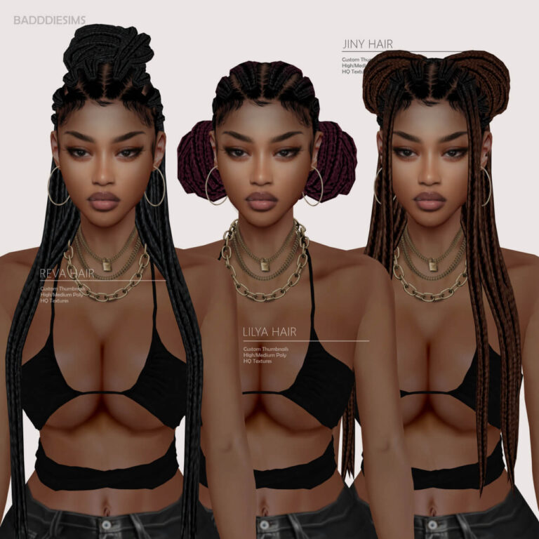 BADDDIESIMS REVA HAIR
