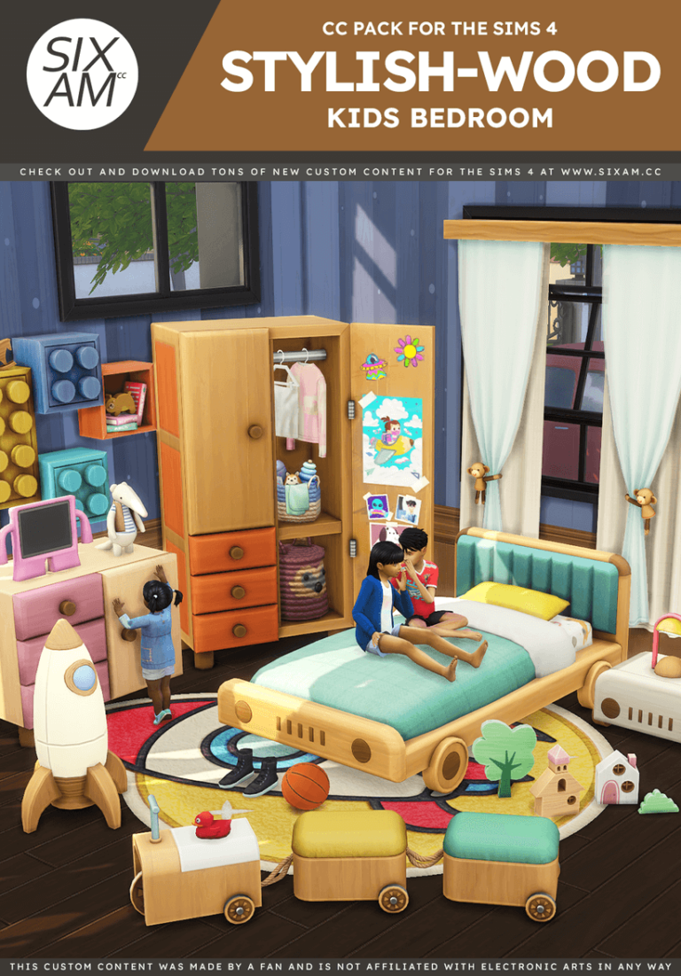Stylish-Wood Kids Bedroom