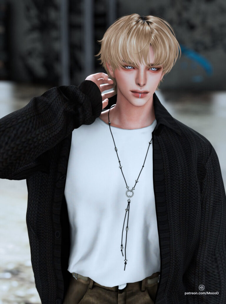 SIMS4 TS4 MoooD Hair N107