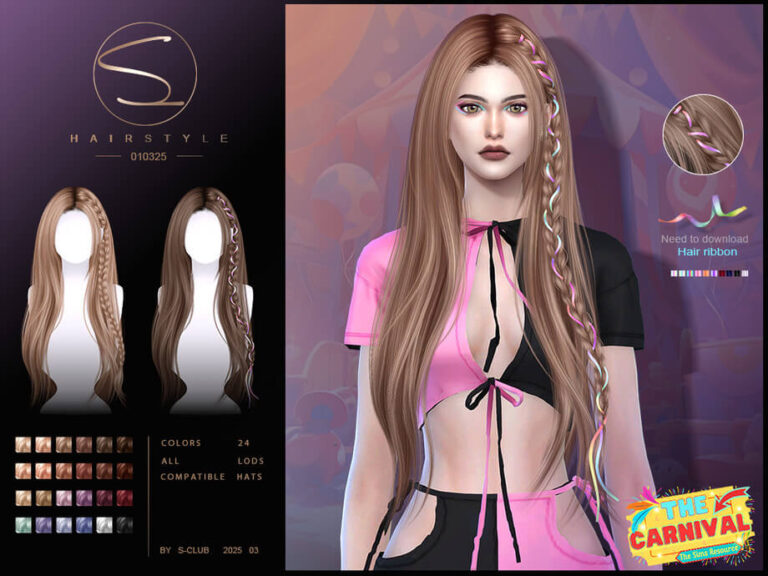 (The Carnival) Long braid hairstyle 010325 by S-CLUB