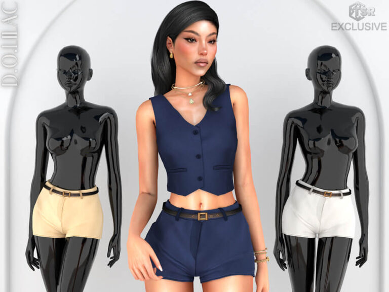 Belted Mini Shorts DO0790