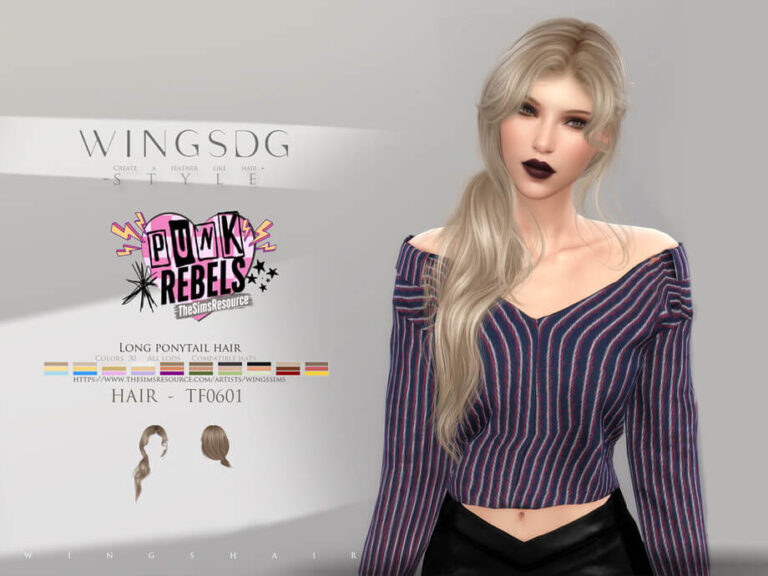 WINGS-TF0601-Long ponytail hair