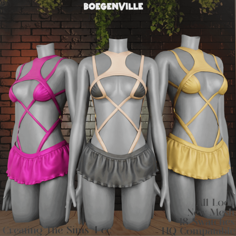 Natasya Lingerie Wearing a Short Skirt