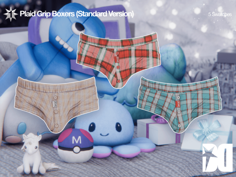 Plaid Grip Boxers (Standard Version)