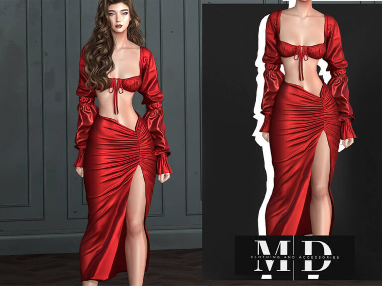 Silk Romance: dress and top