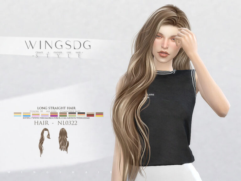 WINGS-TF0322-Long curls with bun