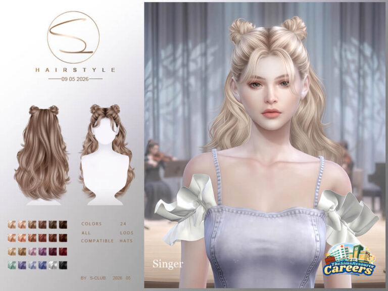 S-CLUB CURLY BUN HAIRSTYLE-Careers Collection