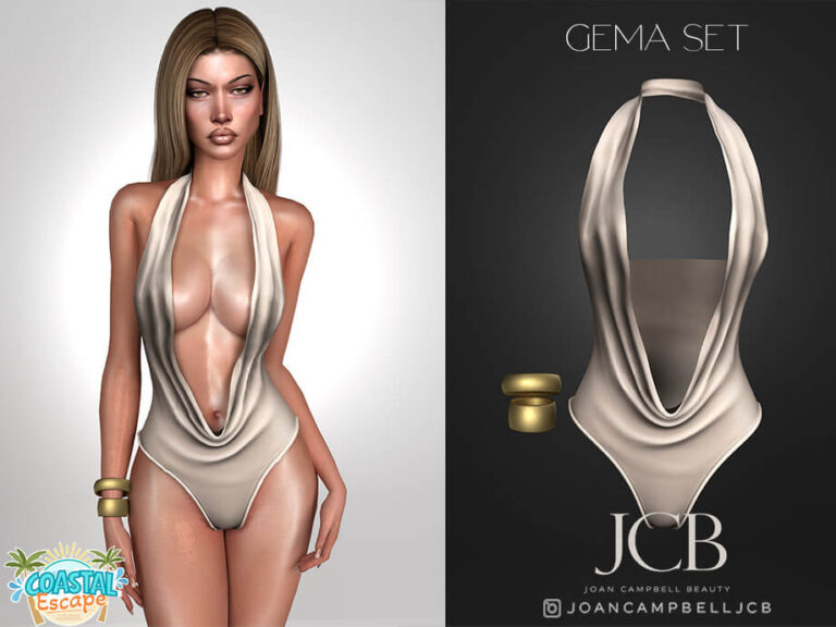 GEMA SWIMSUIT AND BRACELET SET