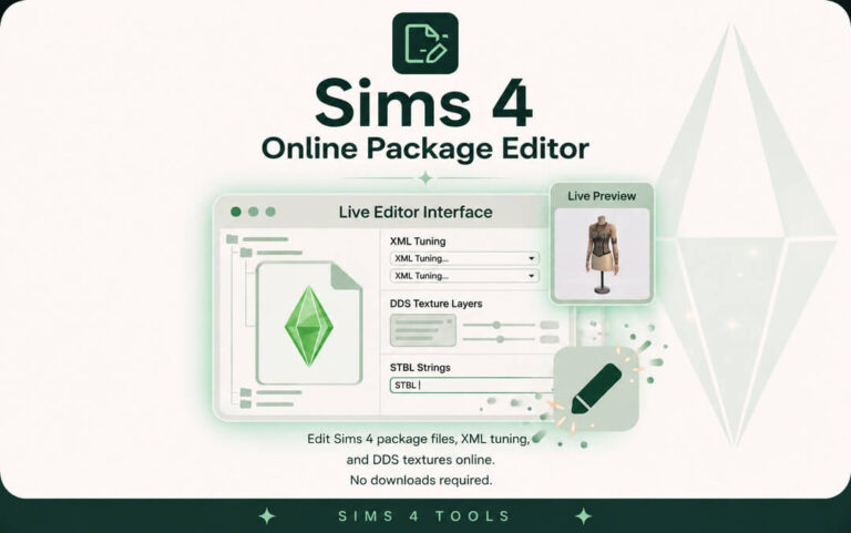 Sims 4 Online Package Editor