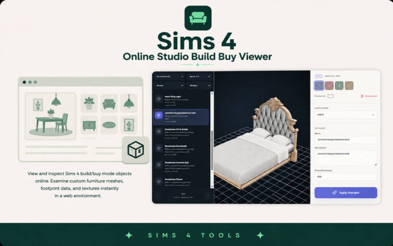 Sims 4 Online Studio Build Buy Viewer
